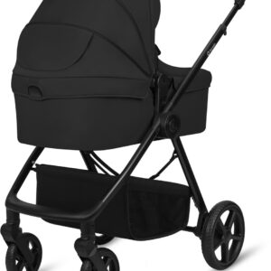 Lionelo GREET 3IN1 bērnu ratu komplekts krāsa BLACK ONYX