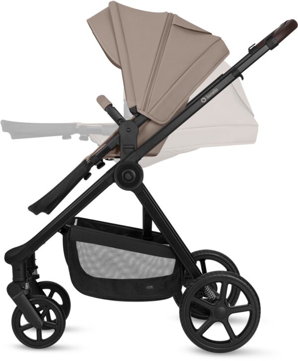 Ratini.lv | GREET 3IN1 bērnu ratu komplekts krāsa BEIGE TAUPE bilde #19