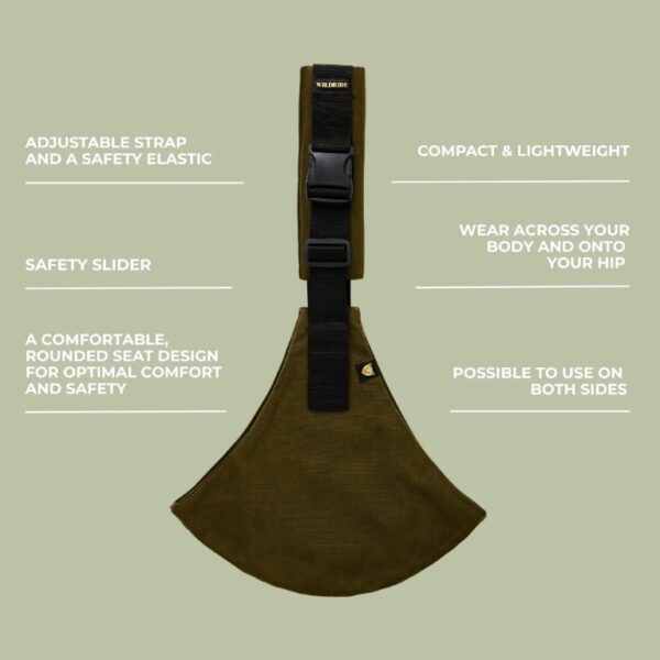 Ratini.lv | MAIN bērnu pārnēsāšanas soma krāsa Army green bilde #3