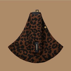 WILDRIDE PRINT bērnu pārnēsāšanas soma krāsa Brown leopard