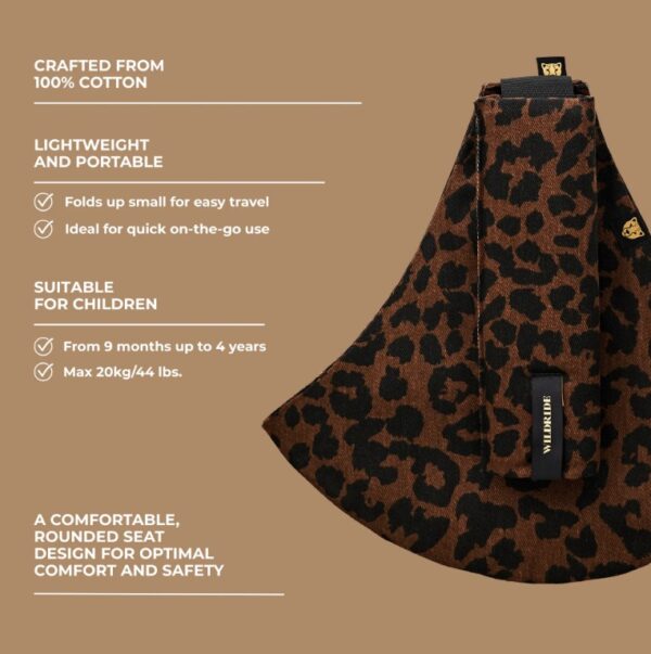 Ratini.lv | PRINT bērnu pārnēsāšanas soma krāsa Brown leopard bilde #5