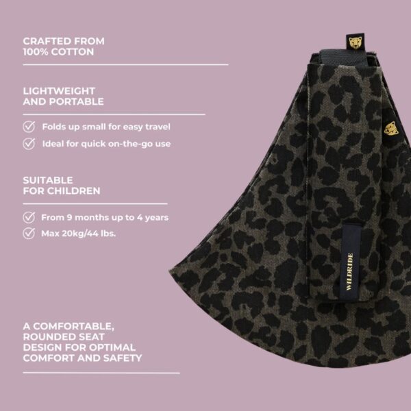 Ratini.lv | PRINT bērnu pārnēsāšanas soma krāsa Grey leopard bilde #5
