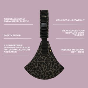 WILDRIDE PRINT bērnu pārnēsāšanas soma krāsa Grey leopard