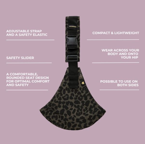 Ratini.lv | PRINT bērnu pārnēsāšanas soma krāsa Grey leopard bilde #7