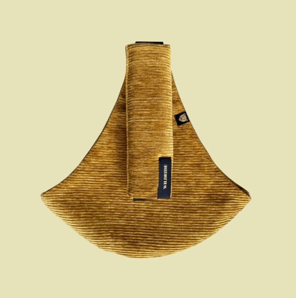 Ratini.lv | RIB CORDUROY bērnu pārnēsāšanas soma krāsa Gold rib bilde #1