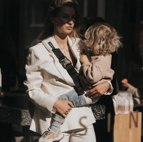 Ratini.lv | RIB CORDUROY bērnu pārnēsāšanas soma krāsa Cream rib bilde #5