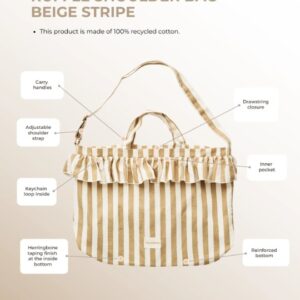WILDRIDE plecu soma krāsa Beige Stripe