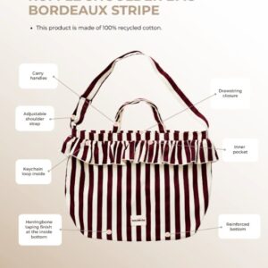 WILDRIDE plecu soma krāsa Bordeaux Stripe