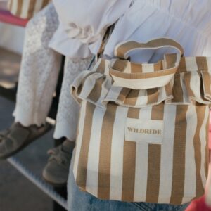WILDRIDE Mini plecu soma krāsa Beige Stripe