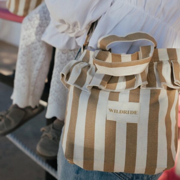 Ratini.lv | Mini plecu soma krāsa Beige Stripe bilde #9