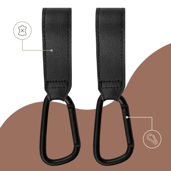 Ratini.lv | Stroller Hooks bērnu ratu āķīši 2gab. krāsa Black bilde #3