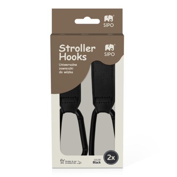 Ratini.lv | Stroller Hooks bērnu ratu āķīši 2gab. krāsa Black bilde #11