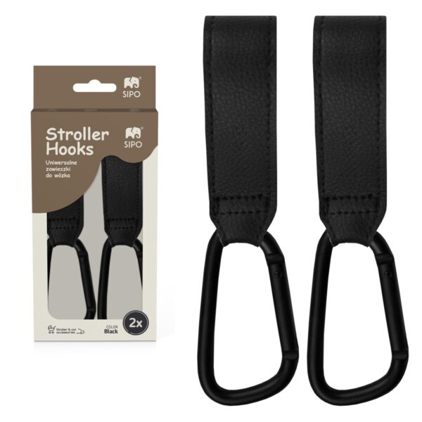 Ratini.lv | Stroller Hooks bērnu ratu āķīši 2gab. krāsa Black bilde #1