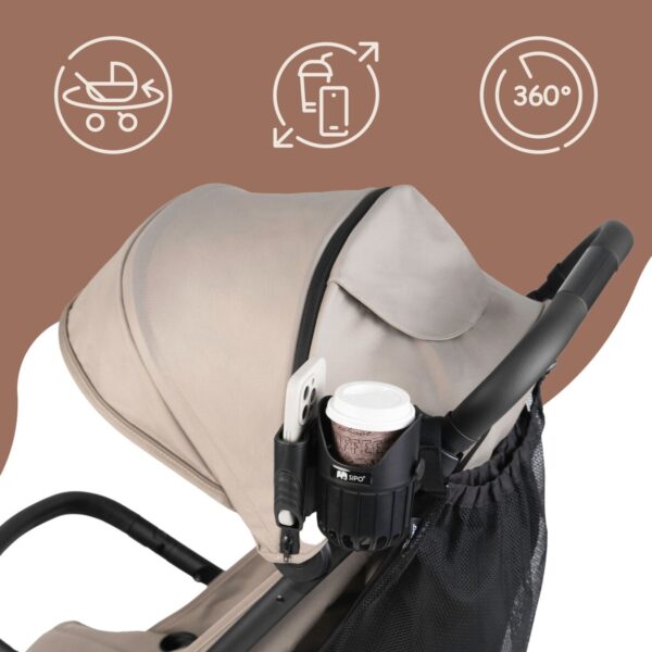 Ratini.lv | Cup and Phone Holder for stroller 2in1 krūzītes un telefona turētājs ratiem bilde #13