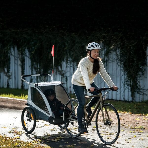 Ratini.lv | Coaster XT bērnu velopiekabe krāsa Black bilde #21