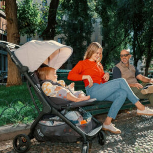 ERGOBABY Metro 3 bērnu pastaigu un ceļojumu ratiņi krāsa Natural Beige