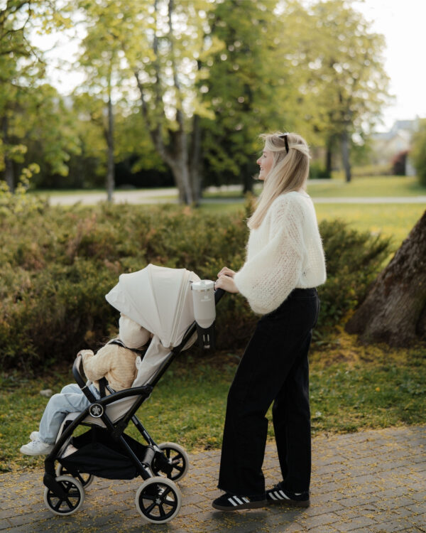 Ratini.lv | Mamoa M1 bērnu pastaigu un ceļojumu ratiņi krāsa Cotton White bilde #27