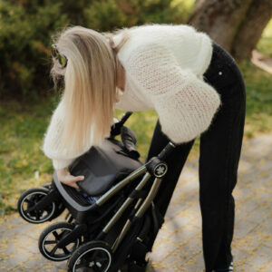 Mamoa M1 bērnu pastaigu un ceļojumu ratiņi krāsa Cotton White