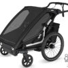 Thule Chariot Sport 2 Double divvietīgā velosipēdu piekabe bērniem krāsa Black
