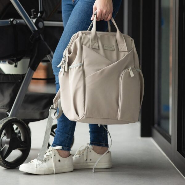 Ratini.lv | MODERN Style bērnu ratu soma/mugursoma krāsa 1649/02 Beige bilde #27