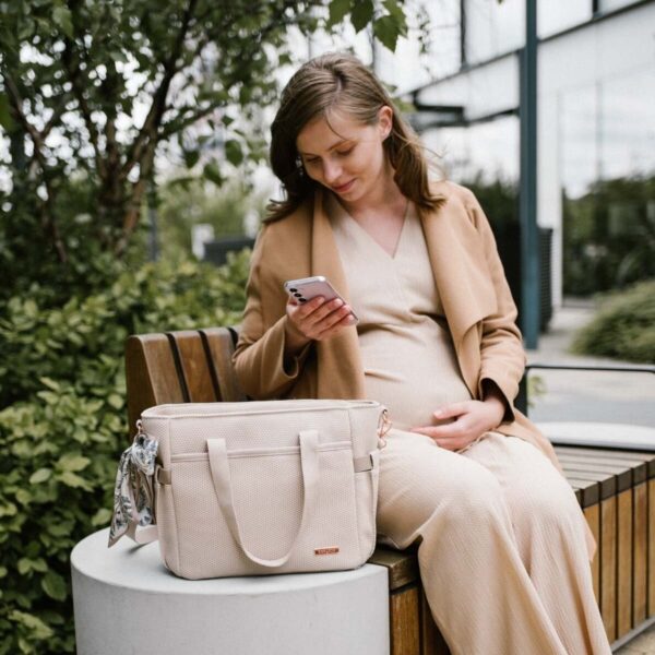 Ratini.lv | CARMEN bērnu ratu soma krāsa 1571/02 Beige bilde #15