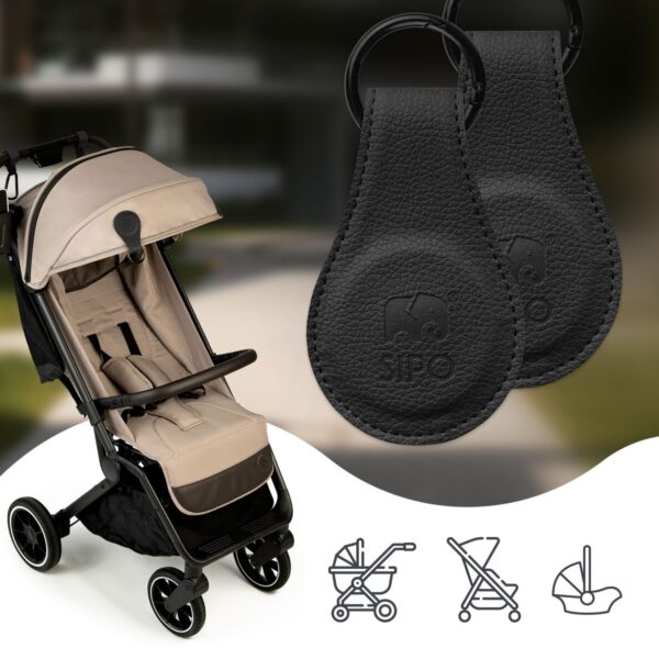 Ratini.lv | Magnetic Clips bērnu ratu magnētiskie klipši 2gab. krāsa Black bilde #9