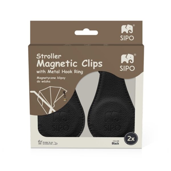 Ratini.lv | Magnetic Clips bērnu ratu magnētiskie klipši 2gab. krāsa Black bilde #11
