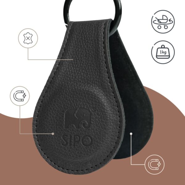 Ratini.lv | Magnetic Clips bērnu ratu magnētiskie klipši 2gab. krāsa Black bilde #1