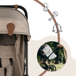 SIPO Magnetic Clips bērnu ratu magnētiskie klipši 2gab. krāsa Brown