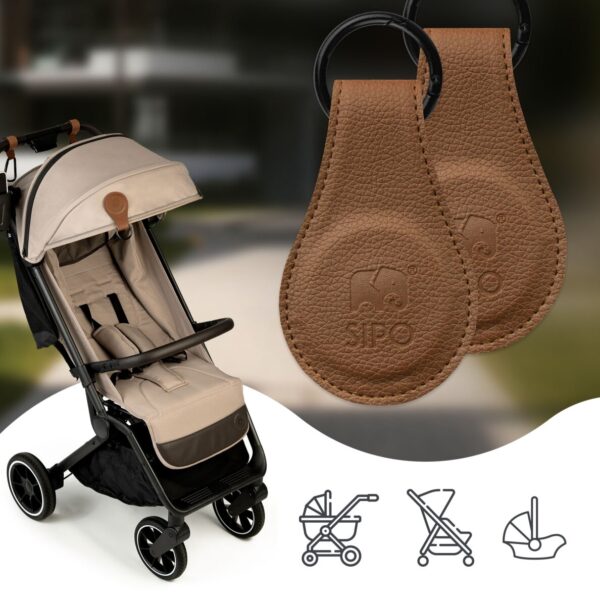 Ratini.lv | Magnetic Clips bērnu ratu magnētiskie klipši 2gab. krāsa Brown bilde #9