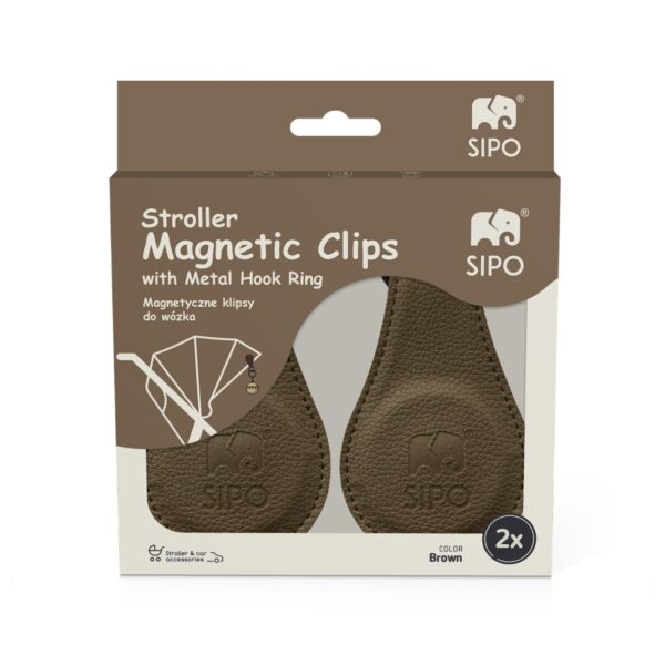 Ratini.lv | Magnetic Clips bērnu ratu magnētiskie klipši 2gab. krāsa Brown bilde #11