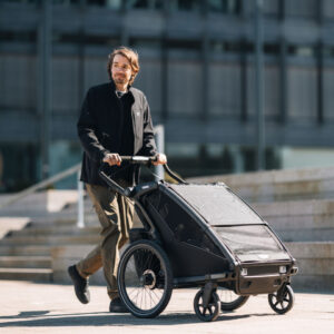 Thule Chariot Sport 2 Double divvietīgā velosipēdu piekabe bērniem