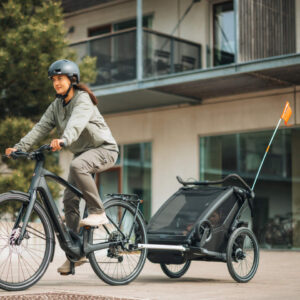 Thule Chariot Sport 2 Double divvietīgā velosipēdu piekabe bērniem