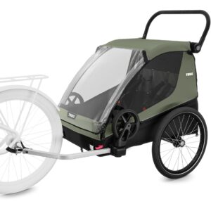 Thule Courier bērnu velopiekabe krāsa Vintage Green