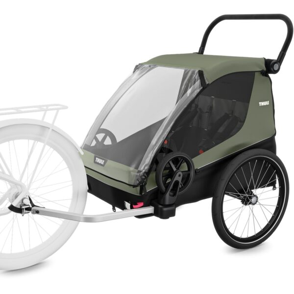Ratini.lv | Coaster XT bērnu velopiekabe krāsa Vintage Green bilde #7