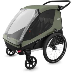 Thule Courier bērnu velopiekabe krāsa Vintage Green