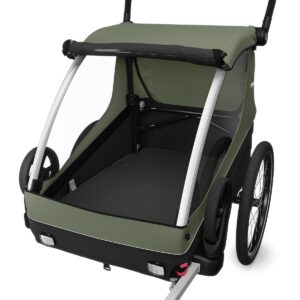 Thule Courier bērnu velopiekabe krāsa Vintage Green