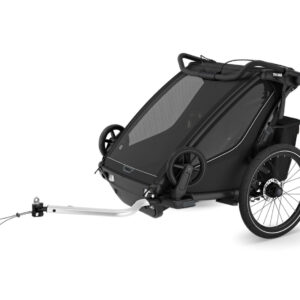 Thule Chariot Sport 2 Double divvietīgā velosipēdu piekabe bērniem krāsa Black