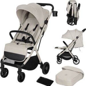 Lionelo CLOE PLUS bērnu ratiņi krāsa BEIGE SAND