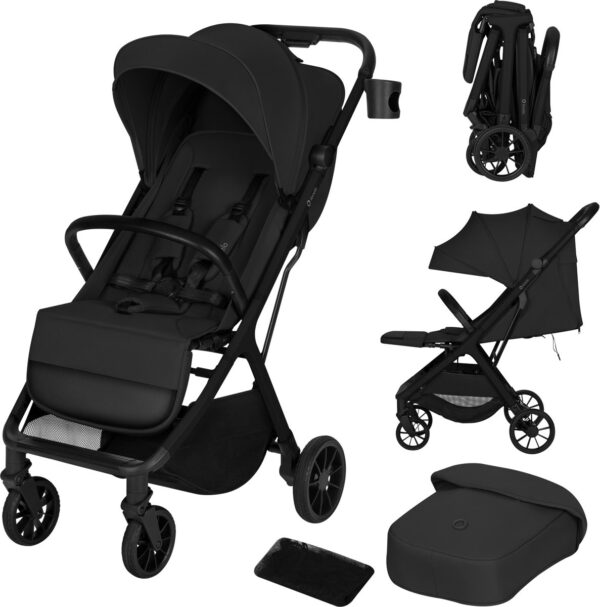 Ratini.lv | CLOE PLUS bērnu ratiņi krāsa BLACK ONYX bilde #1