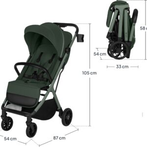 Lionelo CLOE PLUS bērnu ratiņi krāsa GREEN SAGE