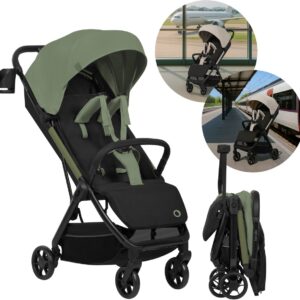 Lionelo JULIE AIR bērnu pastaigu un ceļojumu ratiņi krāsa GREEN SAGE