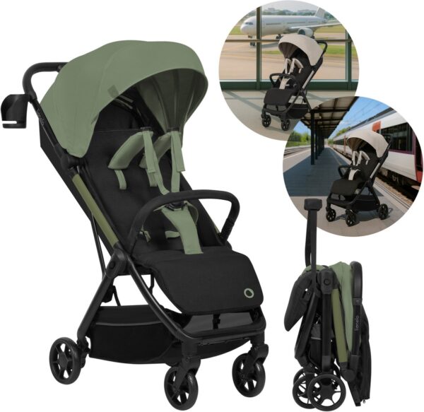 Ratini.lv | JULIE AIR bērnu pastaigu un ceļojumu ratiņi krāsa GREEN SAGE bilde #21