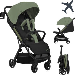 Lionelo JULIE AIR bērnu pastaigu un ceļojumu ratiņi krāsa GREEN SAGE