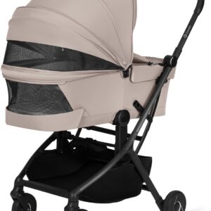 Lionelo SIA FLEX 2in1 bērnu pastaigu un ceļojumu ratu komplekts krāsa Beige Sand