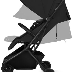 Lionelo SIA FLEX 2in1 bērnu pastaigu un ceļojumu ratu komplekts krāsa Black Onyx