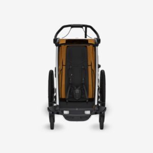 Thule Chariot Sport 2 vienvietīgā velosipēdu piekabe bērniem krāsa Natural Gold