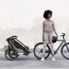 Thule Chariot Cross divvietīgā velosipēdu piekabe bērniem krāsa Dark Slate