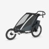 Thule Chariot Cross vienvietīgā velosipēdu piekabe bērniem krāsa Dark Slate