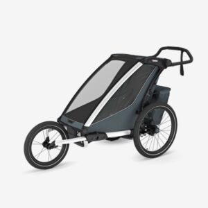 Thule Chariot Cross vienvietīgā velosipēdu piekabe bērniem krāsa Dark Slate